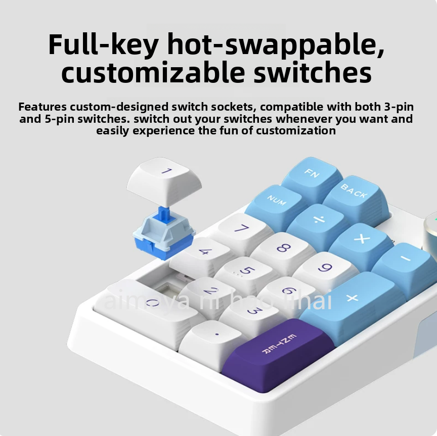 Gaming Keyboard Mechanical - Kzzi K20 Mini Keypad Tiga Mode