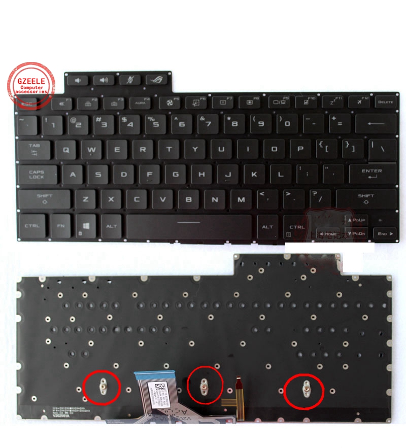 Gaming Keyboard Asus - Keyboard lampu latar US baru UNTUK