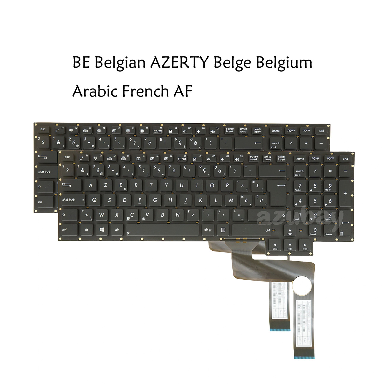 Gaming Keyboard Asus - Keyboard Laptop Belgia bahasa Arab-Prancis untuk