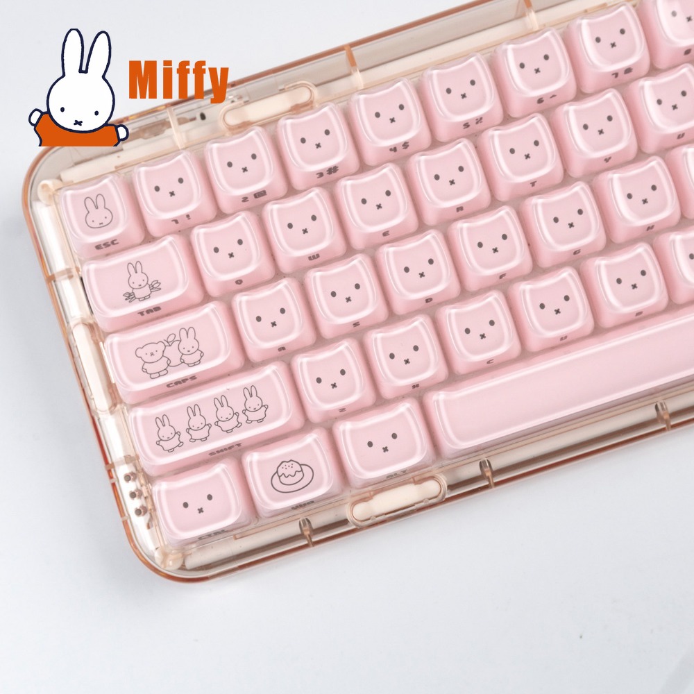 Kawaii Miffy Keycaps Penutup K - Gaming Keyboard Ergo ulasan dan harga