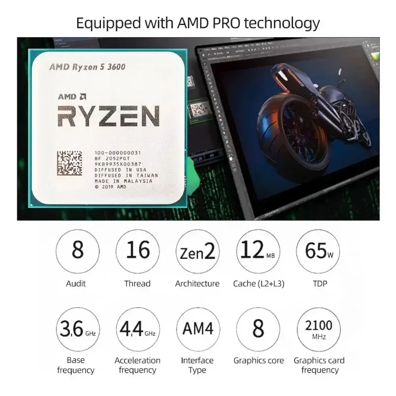 100% Baru AMD Ryzen 5 R5 3600  - Amd Cpu Ryzen 5 ulasan dan harga