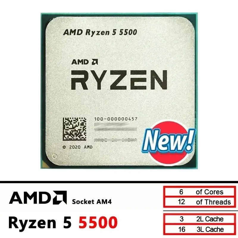 100% Baru AMD R5 5500 Ryzen 5  - Amd Cpu Ryzen 5 ulasan dan harga