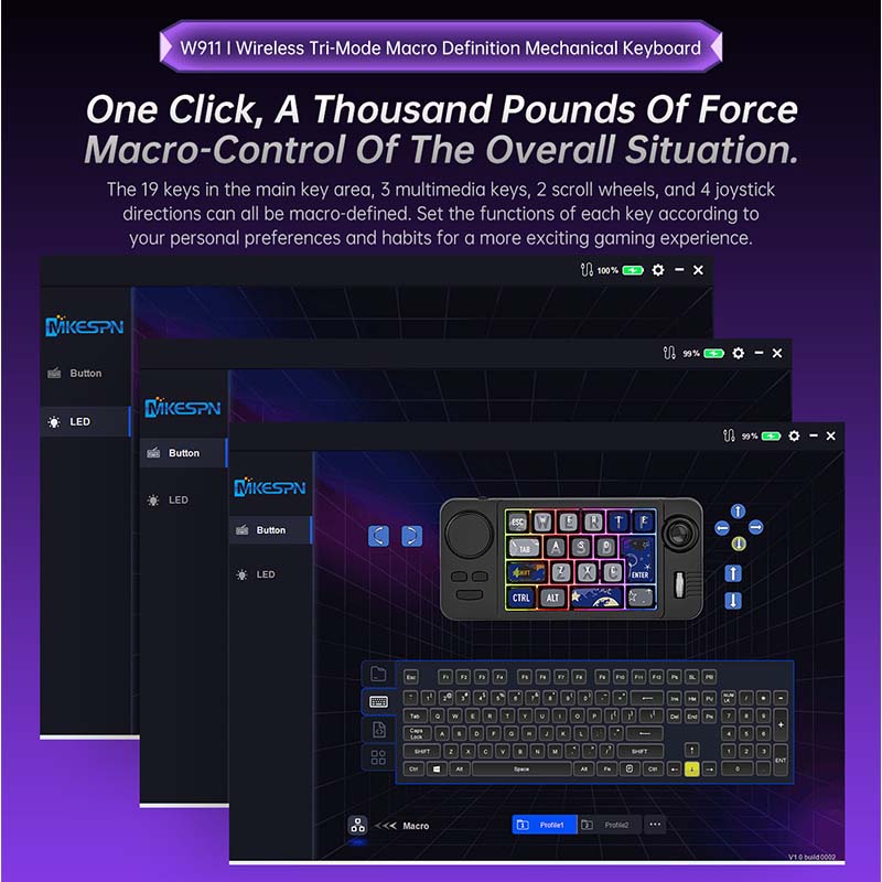 Keyboard Gaming W911 Nirkabel  - Gaming Keyboard Mechanical ulasan dan harga