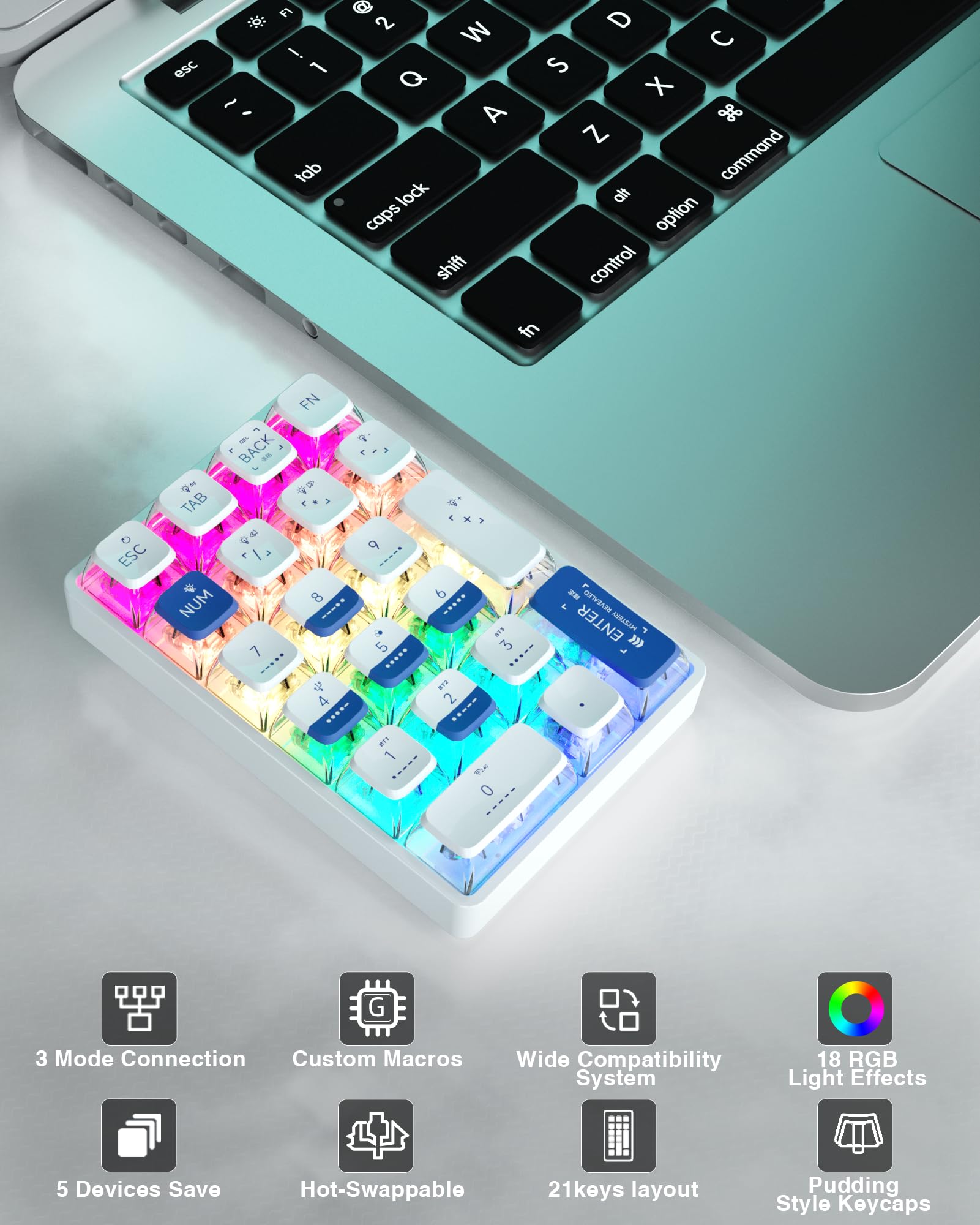 LEOBOG K21 Numpad Keyboard Nir - Gaming Keyboard Mechanical ulasan dan harga
