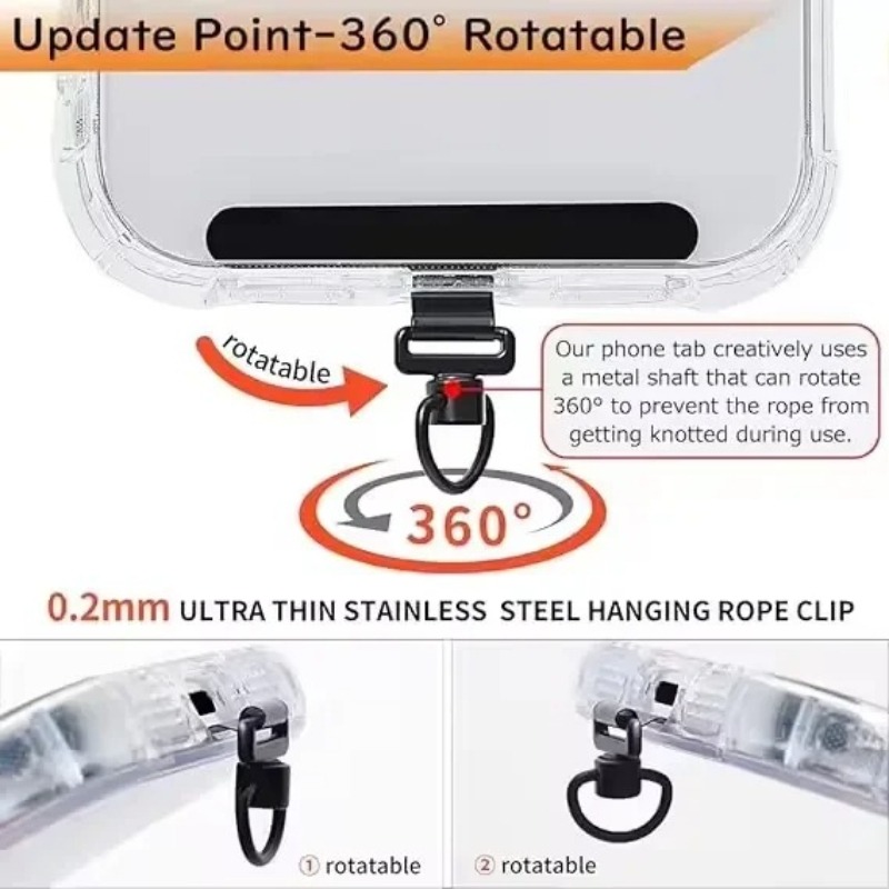 Klip Tali Ponsel Putar 360 Der - Gasket Mount Kit ulasan dan harga