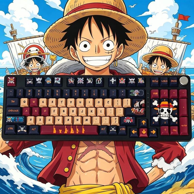 BANDAI One Piece Monkey D. Luf - Gaming Keyboard Ergo ulasan dan harga